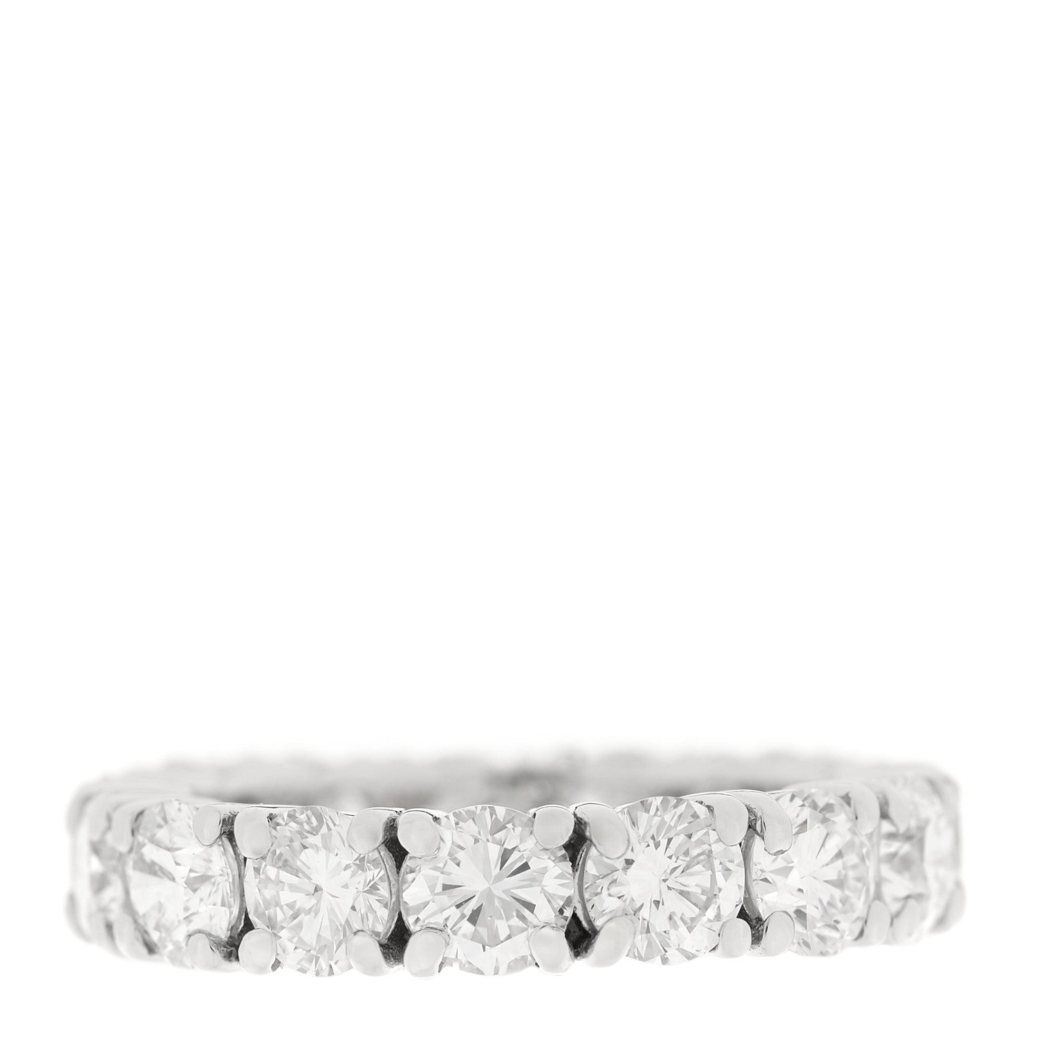 Parker & West by FASHIONPHILE Platinum Diamond 4.915ctw Full Eternity Band Ring 54 6.75 1 of 3
