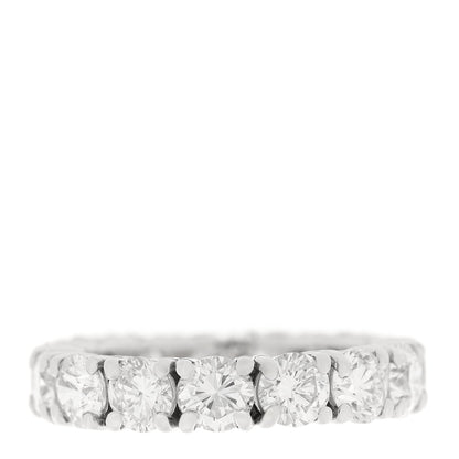 Parker & West by FASHIONPHILE Platinum Diamond 4.915ctw Full Eternity Band Ring 54 6.75 1 of 3