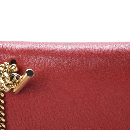 Chloe Grained Lambskin Mini Drew Shoulder Bag Plaid Red 11 of 19