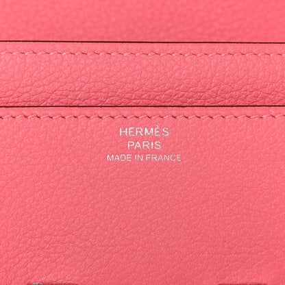 Hermes Evercolor Constance Long Wallet Rose Azalee 6 of 7