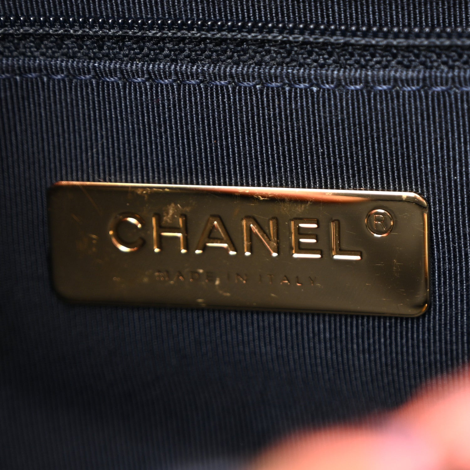 Chanel Tweed Quilted Medium Chanel 19 Flap Red Navy Multicolor 6 of 10