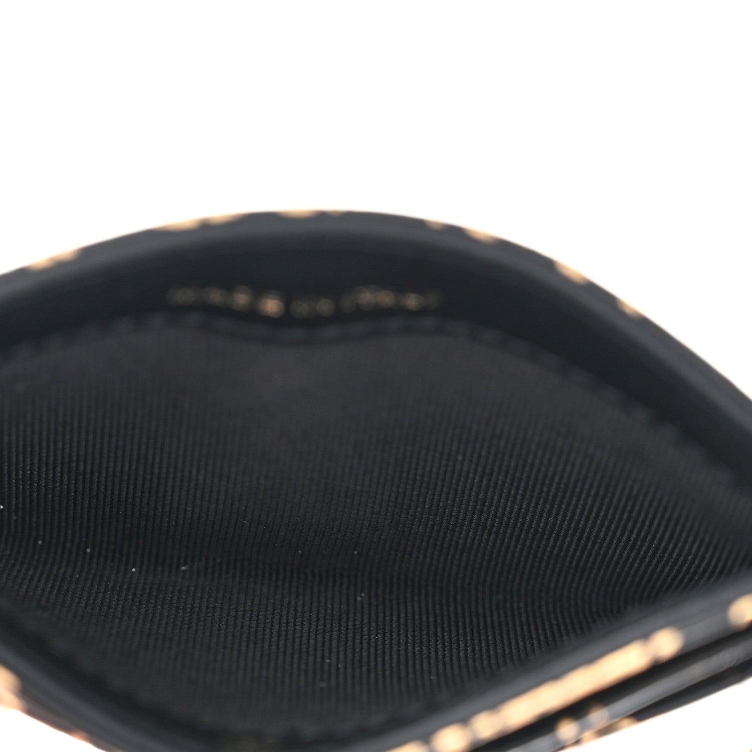 Chanel Calfskin Crocodile Embossed Graffiti 2.55 Cocodile Reissue Card Holder Black Gold 5 of 9