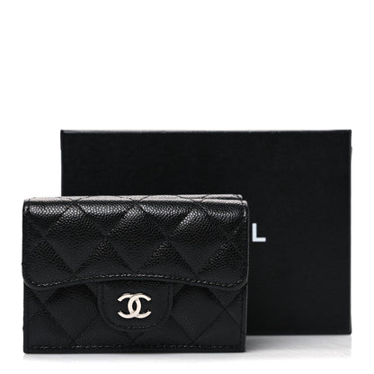 Chanel Caviar Quilted Double Flap Wallet Black 10 of 10