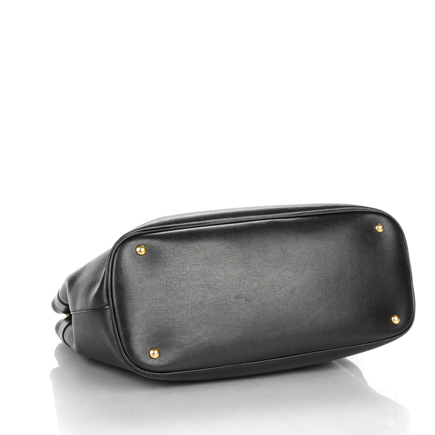 Gucci Textured Calfskin Large Bright Bit Tote Black 4 of 9