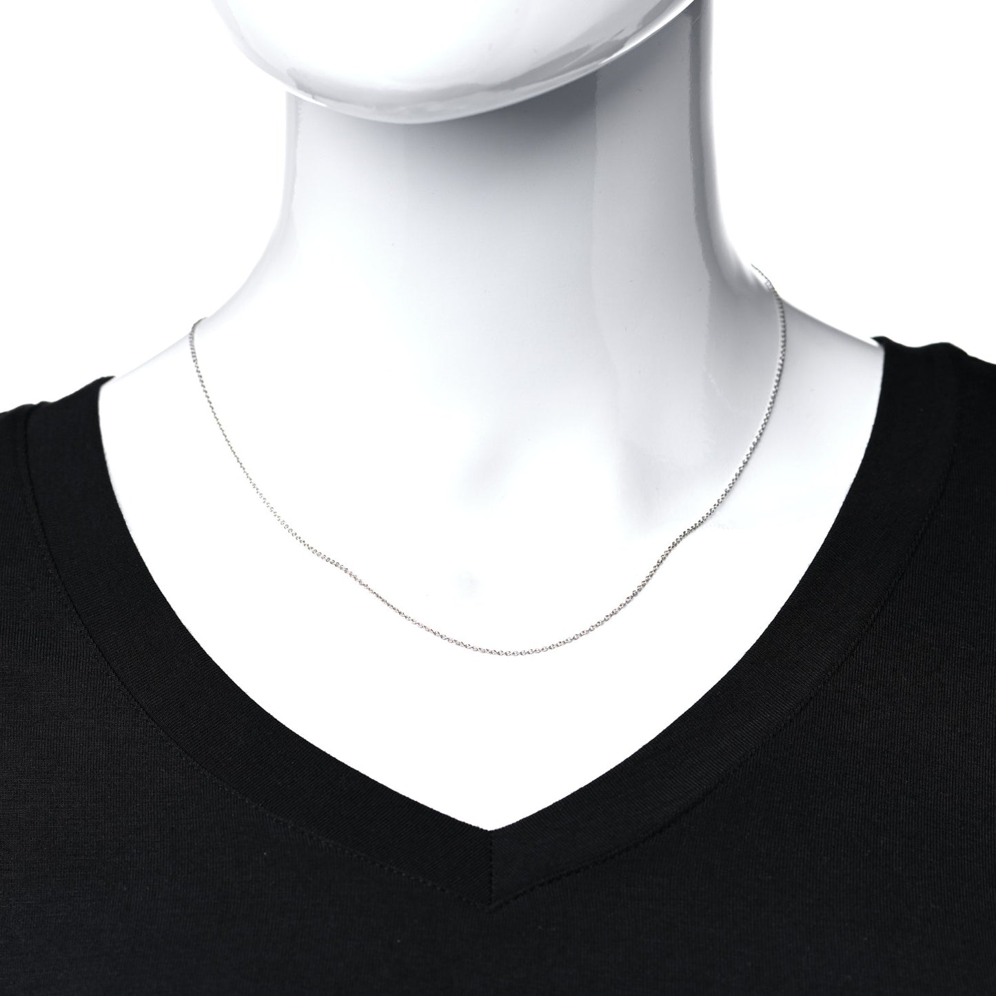 Platinum Chain Necklace 18"