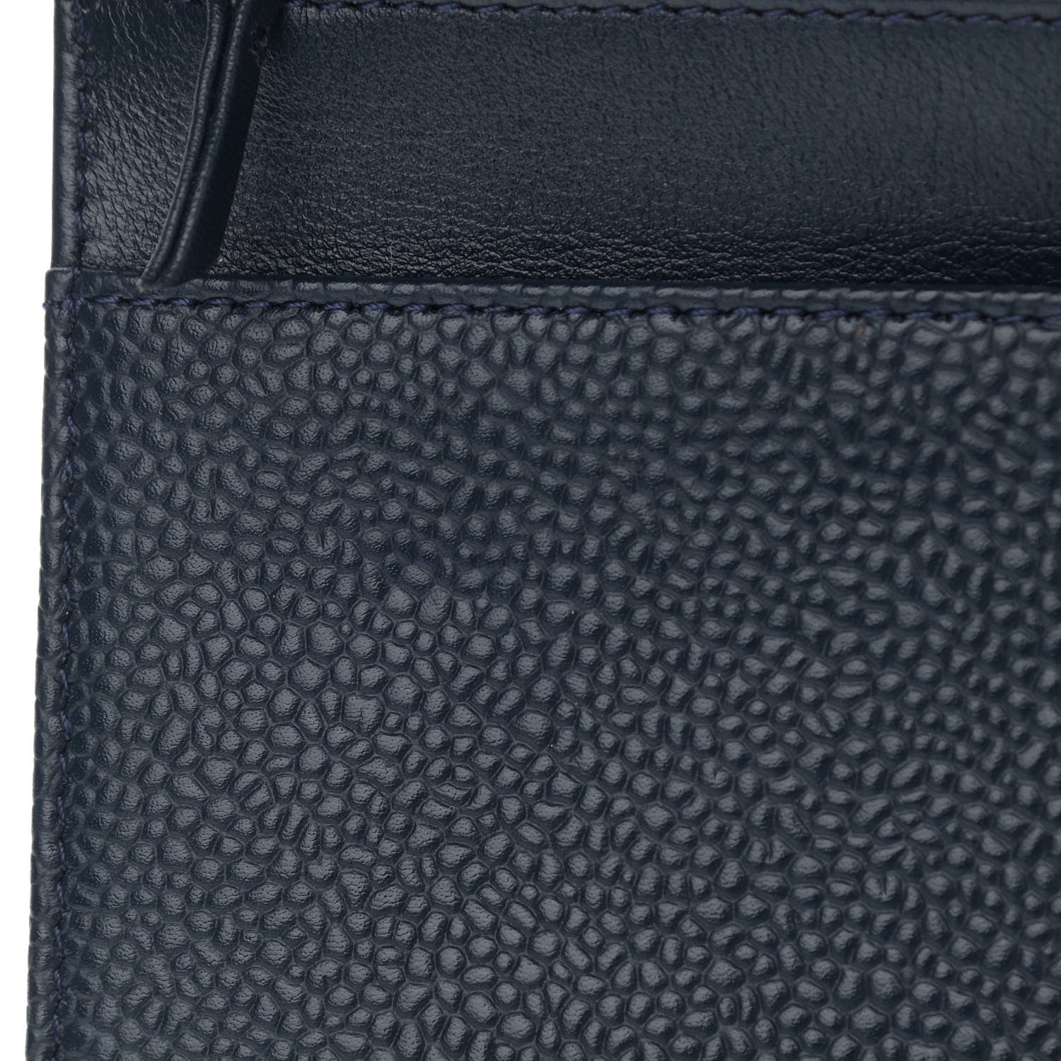 Chanel Caviar Timeless CC Wallet On Chain WOC Dark Blue 11 of 12