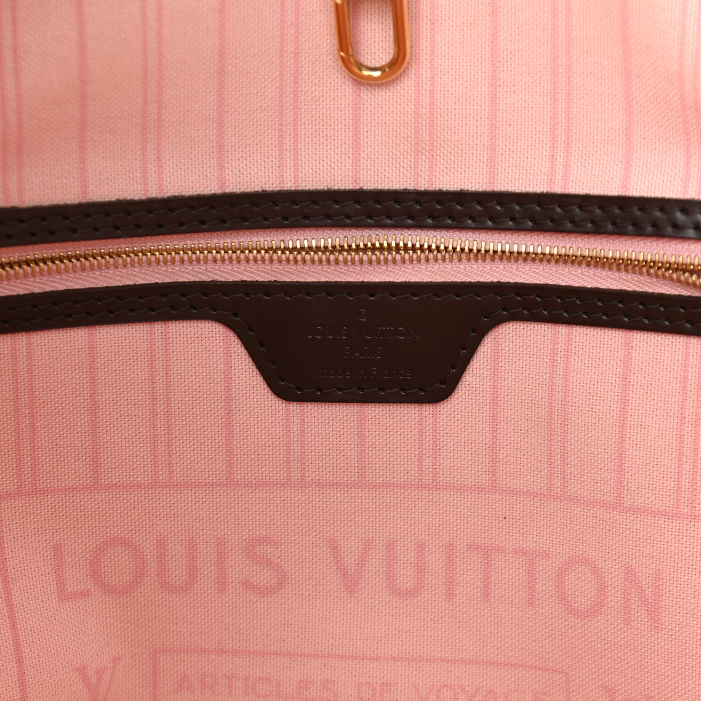 Damier Ebene Neo Neverfull MM Rose Ballerine