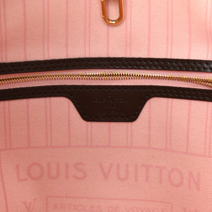 Louis Vuitton Damier Ebene Neo Neverfull MM Rose Ballerine 7 of 11