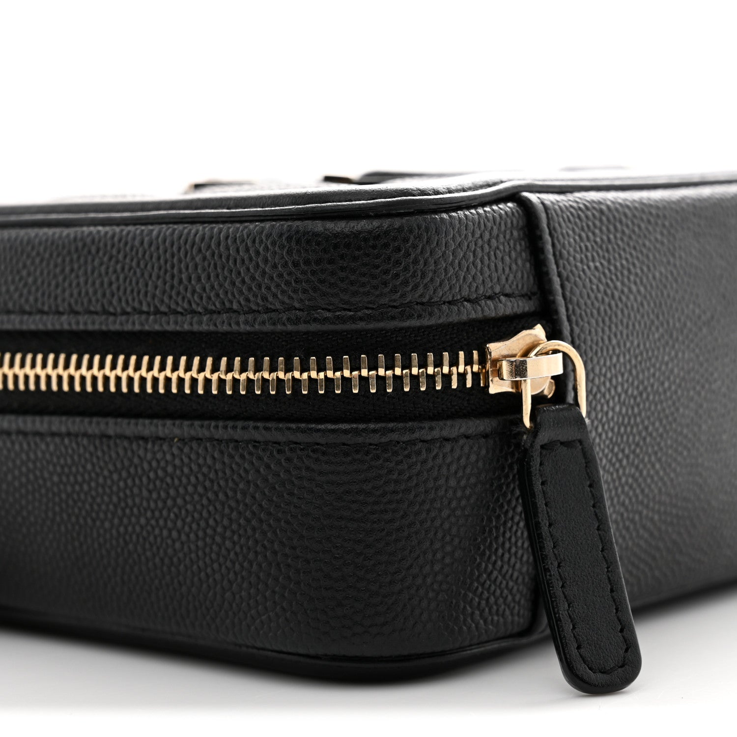 Chanel Caviar Quilted CC Filigree Vanity Clutch With Chain Black 9 of 11