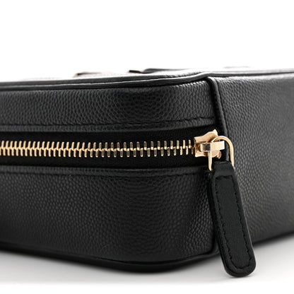Chanel Caviar Quilted CC Filigree Vanity Clutch With Chain Black 9 of 11