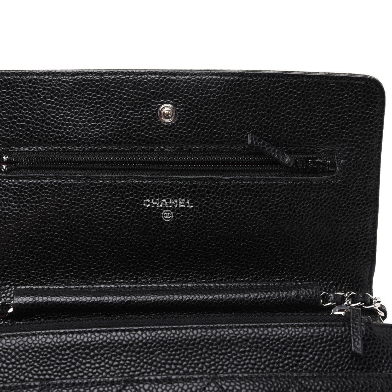 Chanel Caviar Quilted Wallet On Chain WOC Black 13 of 16