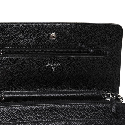 Chanel Caviar Quilted Wallet On Chain WOC Black 25 of 29