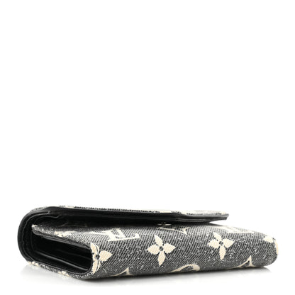 Louis Vuitton Denim Monogram Jacquard Victorine Wallet Grey 4 of 12