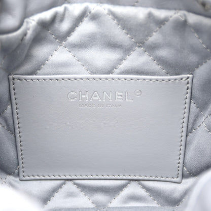 Chanel Shiny Calfskin Quilted Mini Chanel 22 Grey 6 of 11