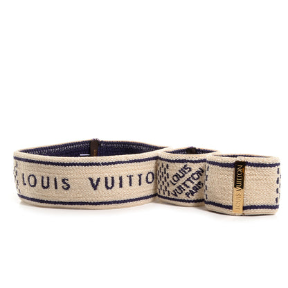 Louis Vuitton Damier Azur Headband Sweatband Towel Gym Set 8 of 11