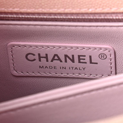 Chanel Iridescent Caviar Quilted Mini Coco Handle Flap Pink 6 of 9