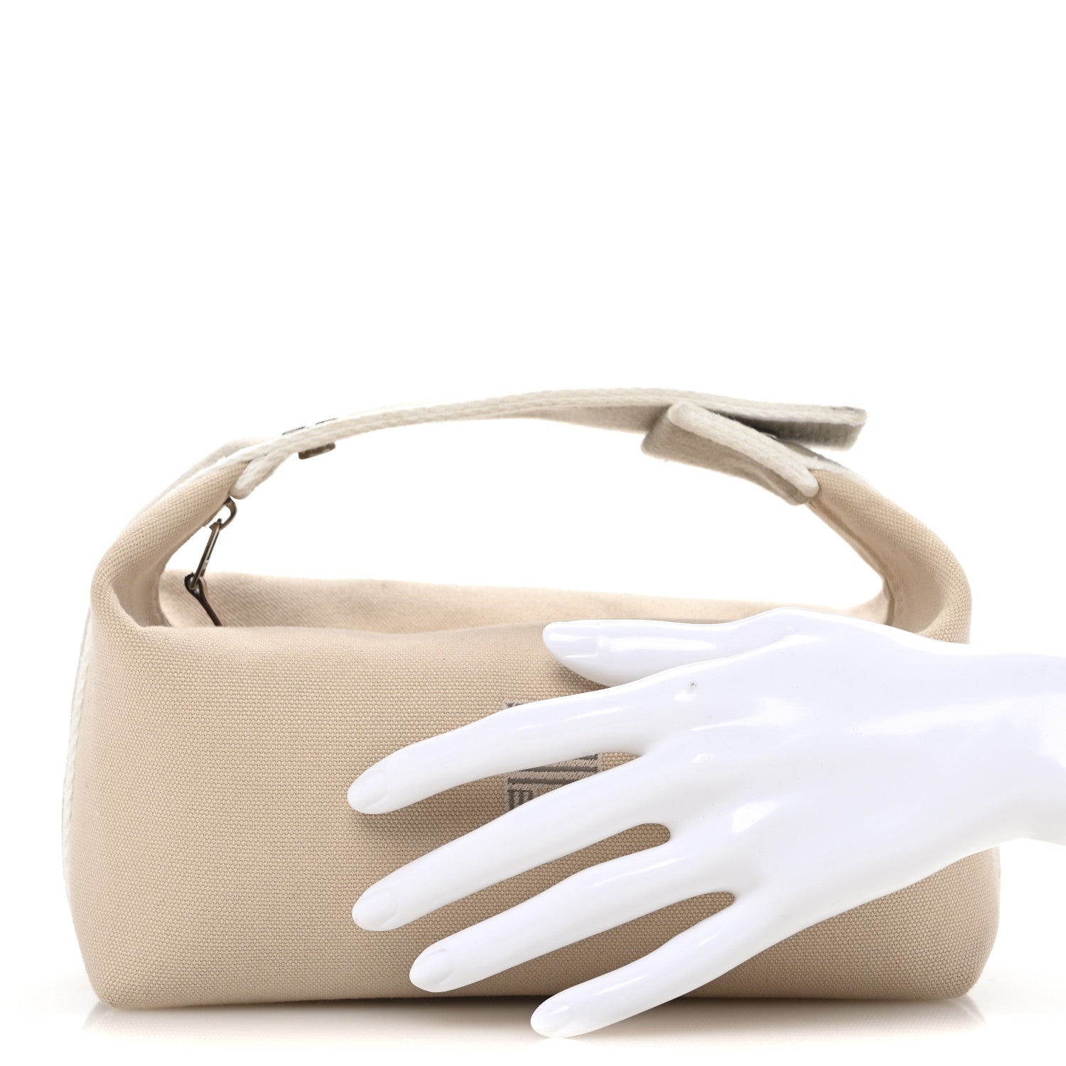Hermes Canvas Small Bride-A-Brac Pouch Natural 2 of 8