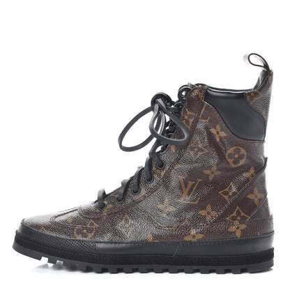 Louis Vuitton Calfskin Monogram Eldorado Desert Boot 36 Black 1 of 11