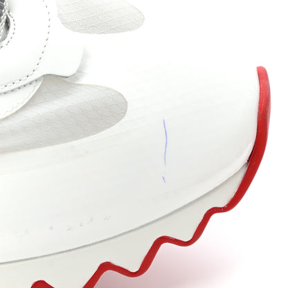 Christian Louboutin Transparent Mesh Patent Calfskin Sharkina Sneakers 38.5 White 8 of 9
