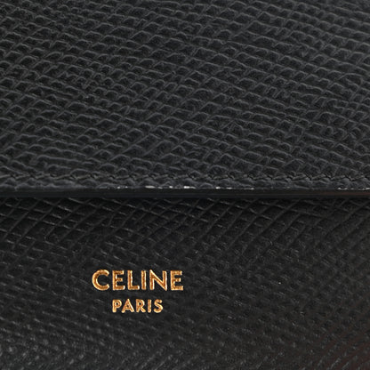 Celine Grained Calfskin Small Multifunction Folded Wallet Black 9 of 10