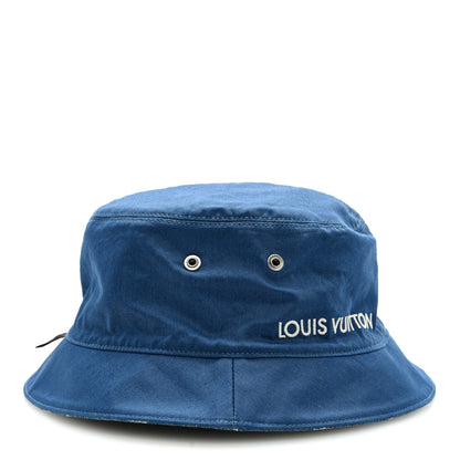 Louis Vuitton Monogram Denim Transformable Bob Bucket Hat 62 Blue 10 of 12