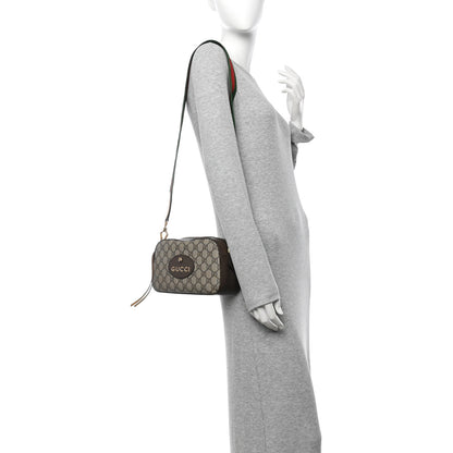 Gucci GG Supreme Monogram Web Neo Vintage Shoulder Bag Beige New Acero Crop 2 of 15