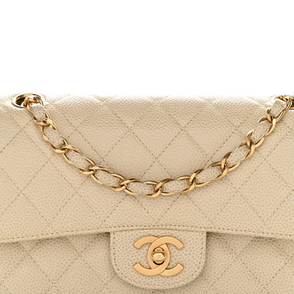 Chanel Caviar Quilted Small Double Flap Beige 7 of 10