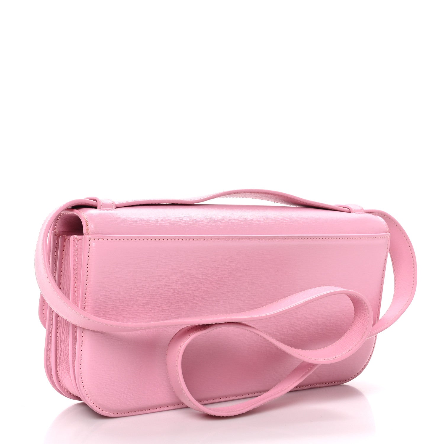 Balenciaga Calfskin Stripe Embossed Medium Gossip Bag Candy Pink 3 of 13