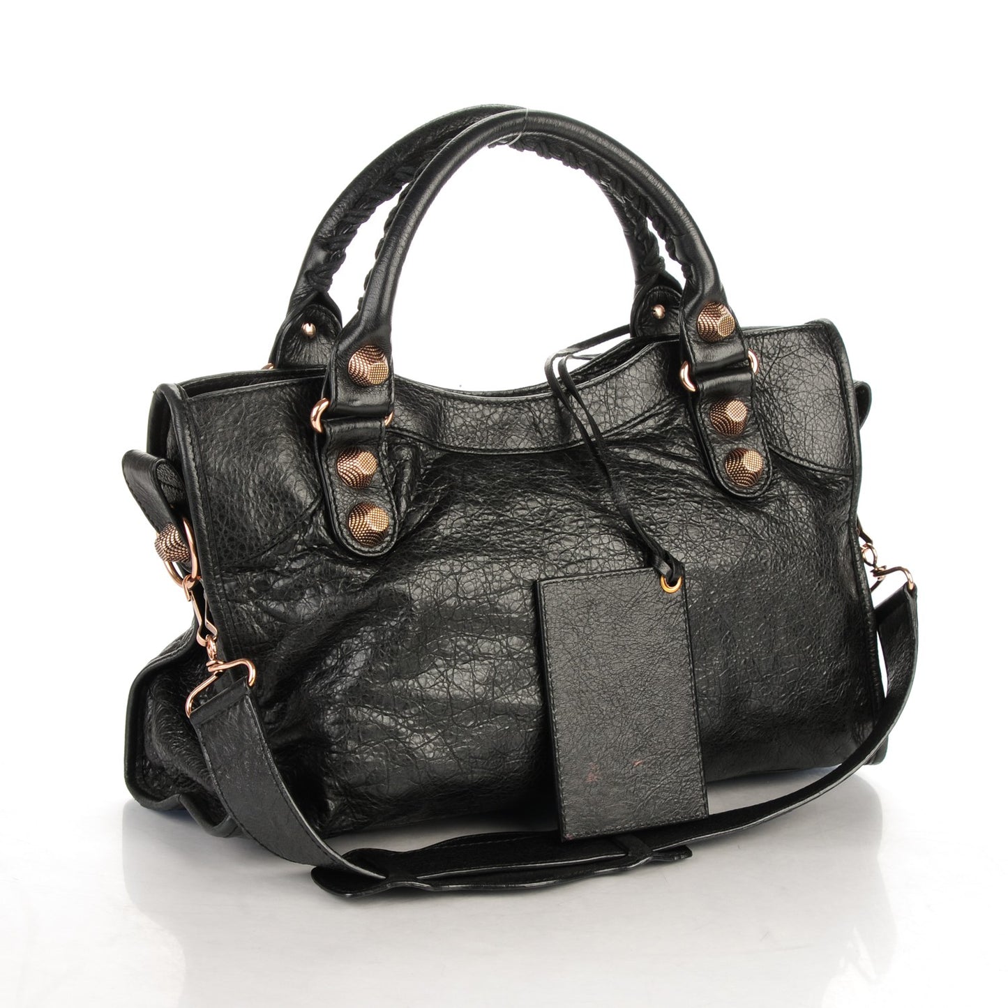 Agneau Giant 21 Rose Gold Hardware City Black