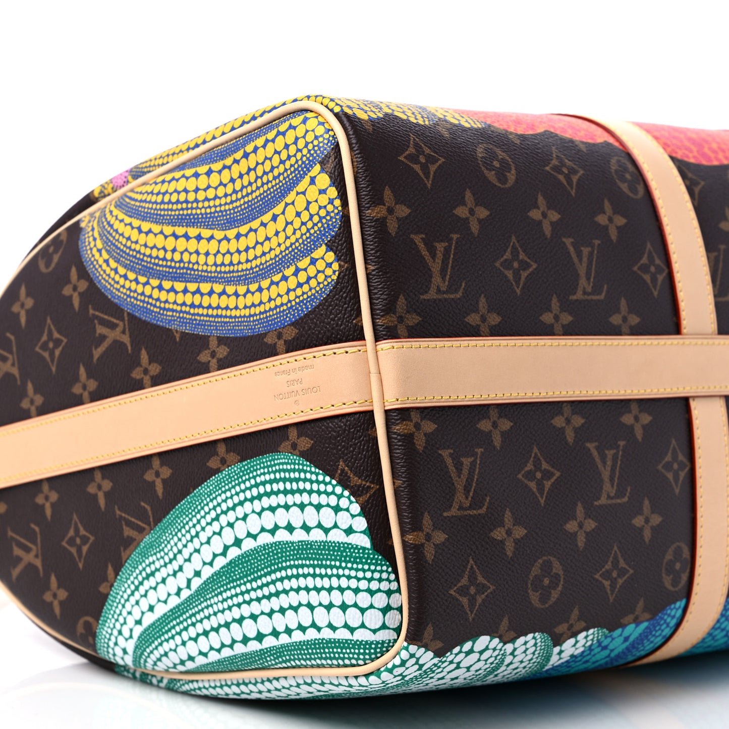 LV X YK Monogram Pumpkins Keepall Bandouliere 45
