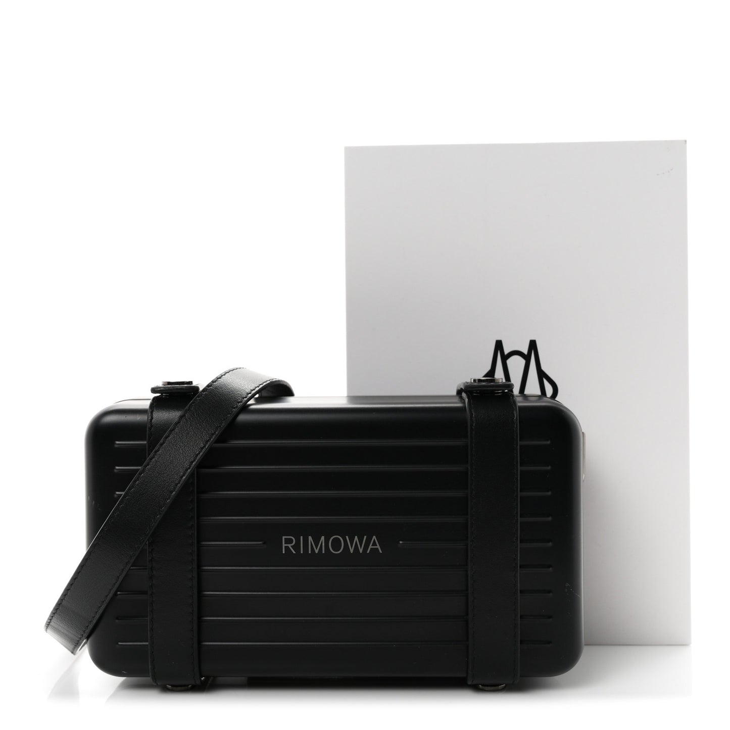 Matte Aluminum Personal Cross-Body Bag Black