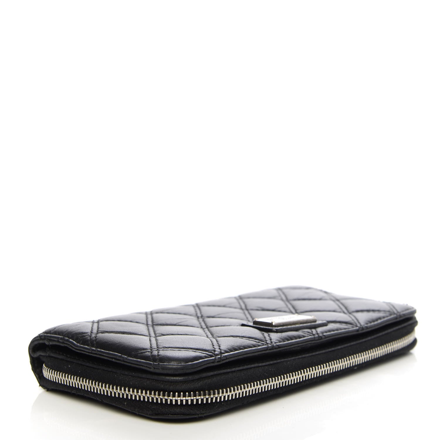 Chanel Aged Calfskin Quilted Paris New York PNY Wallet Black 4 of 10