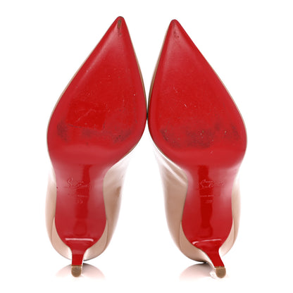 Christian Louboutin Patent Pigalle 100 Pumps 39 Nude 5 of 8