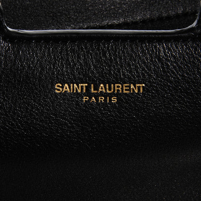 Saint Laurent Calfskin Small Monogram Cabas Black 6 of 9
