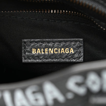 Balenciaga Agneau Arena Graffiti All Over Classic Hardware Mini City Gris Fossile White 6 of 10