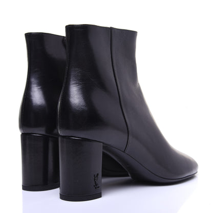 Saint Laurent Nappa Loulou Ankle Zip Boot 36 Black 2 of 13