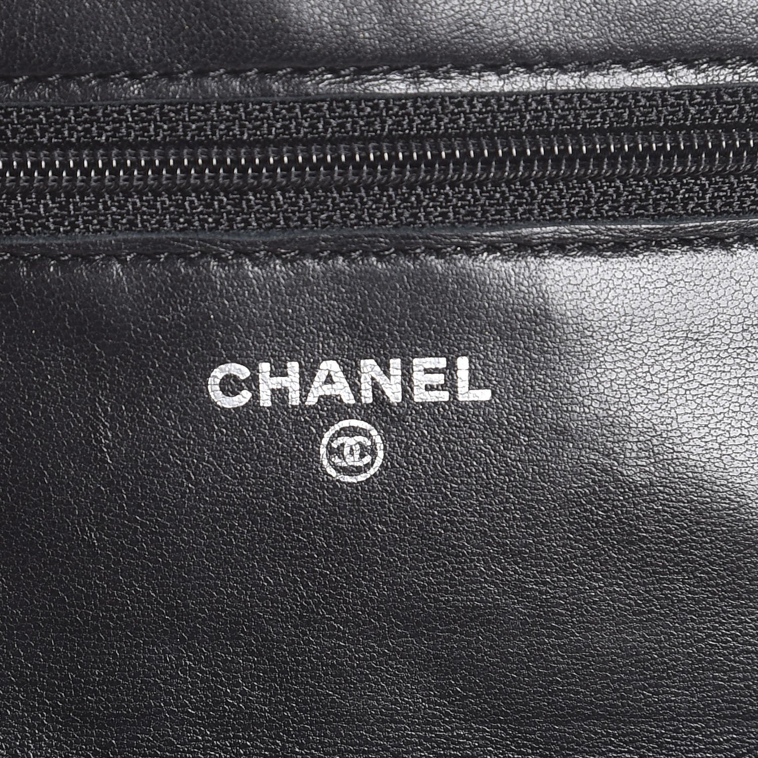 Chanel Lambskin Quilted Wallet On Chain WOC Black 7 of 9
