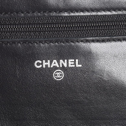 Chanel Lambskin Quilted Wallet On Chain WOC Black 7 of 9