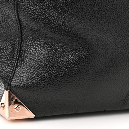 Alexander Wang Pebbled Calfskin Large Prisma Skeletal Tote Black Rose Gold Hardware 10 of 10