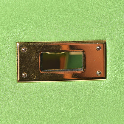 Hermes Veau Gulliver Kelly Retourne 32 Vert Cru 19 of 46