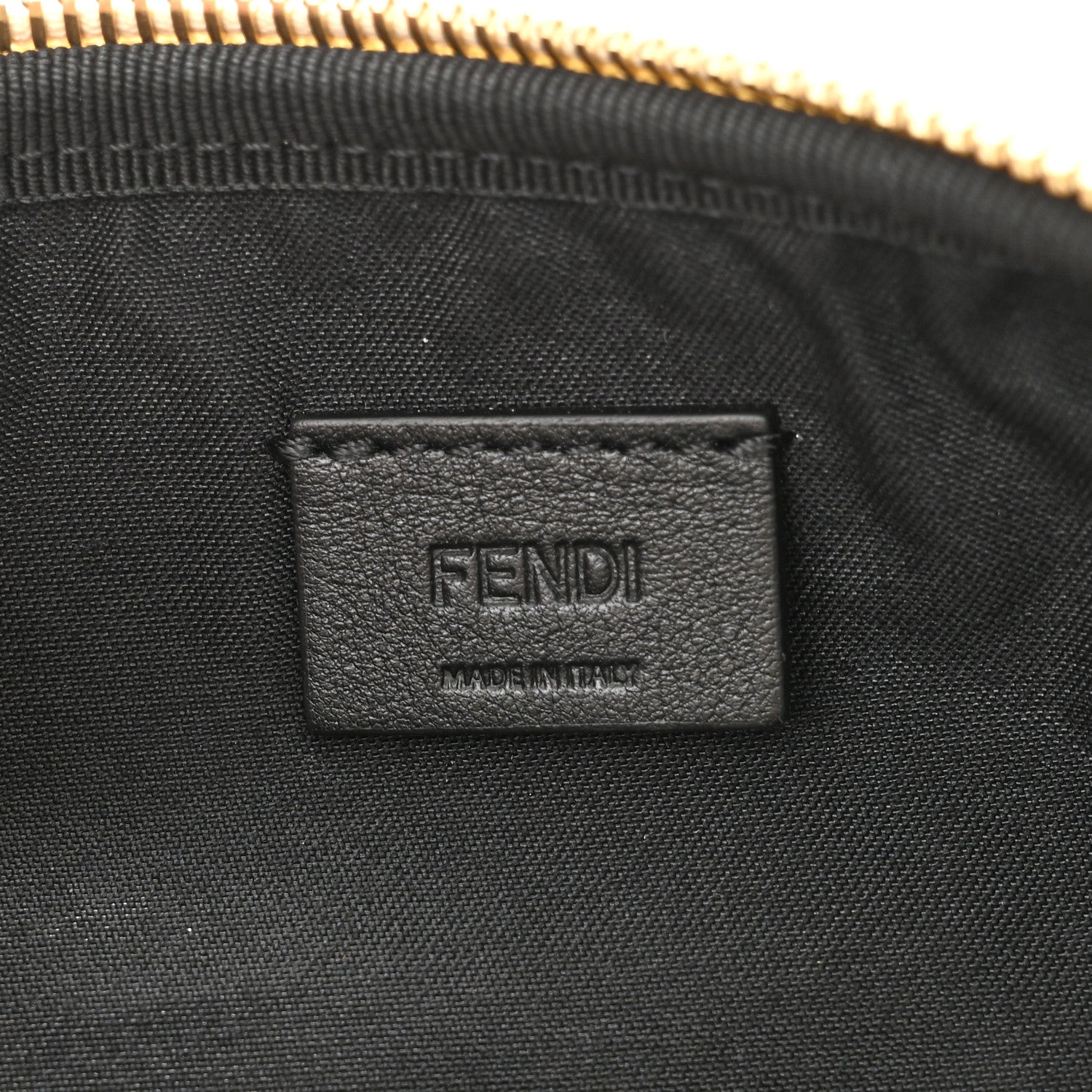 Fendi Vitello Grace Matte Bi-Color Easy Baguette Uovo Black 8 of 13