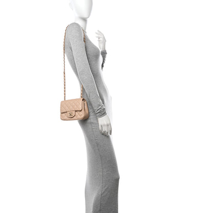 Chanel Caviar Quilted Mini Square Flap Beige 2 of 12