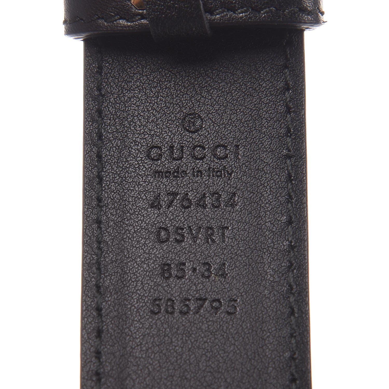 Gucci Calfskin Matelasse GG Marmont Belt Bag 85 34 Black 7 of 7