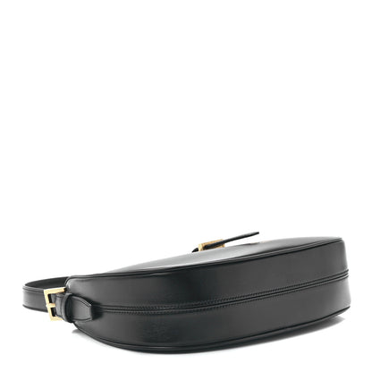 Saint Laurent Shiny Calfskin Le Fermoir Hobo Black 4 of 12