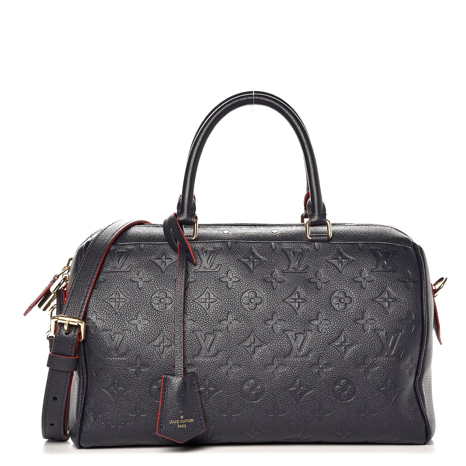Louis Vuitton Empreinte Speedy Bandouliere 30 NM Marine Rouge 1 of 11