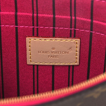 Louis Vuitton Monogram Neverfull MM GM Pochette Pivoine 6 of 8