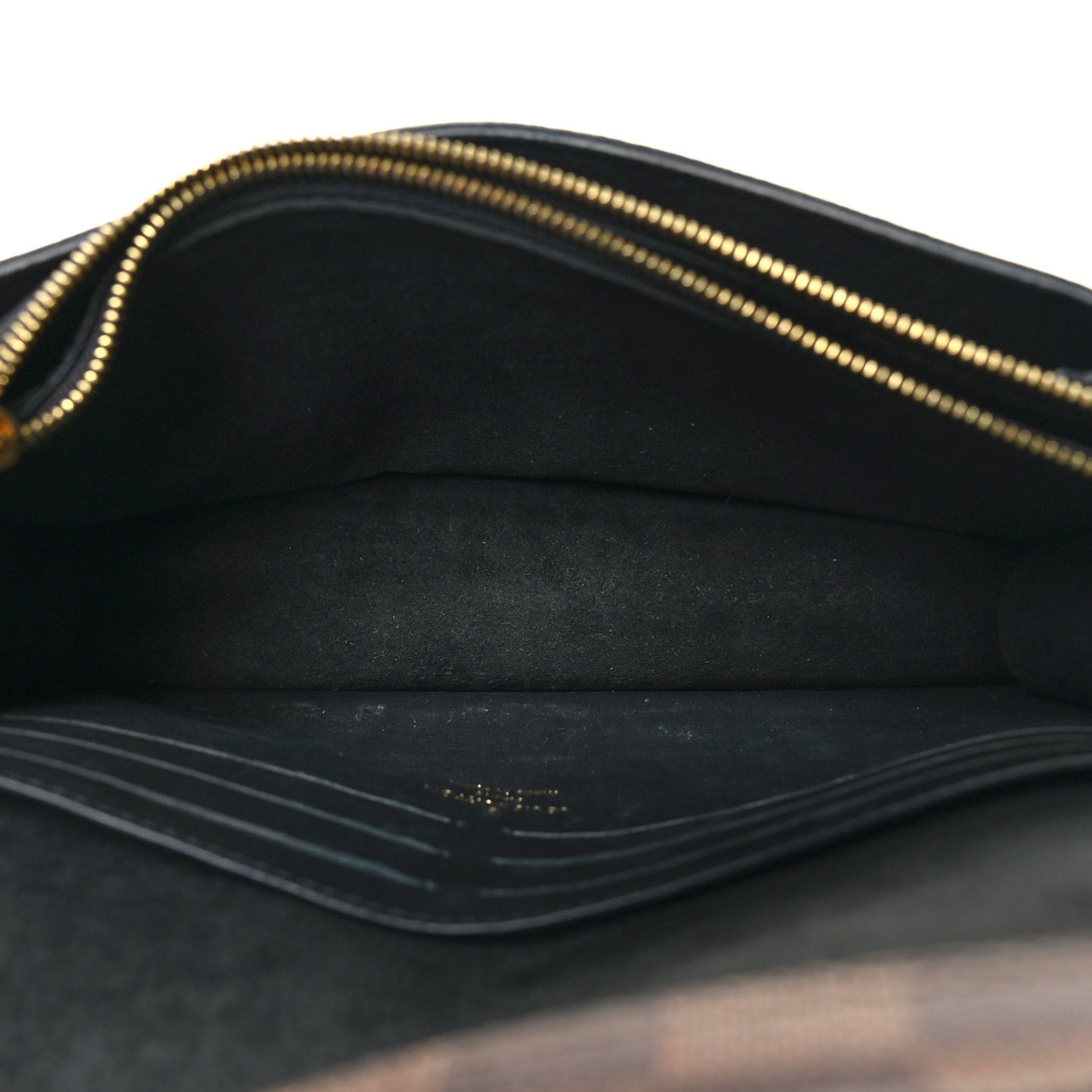 Damier Ebene Vavin Chain Wallet Black