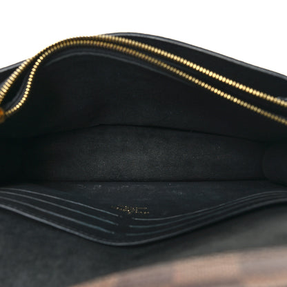 Louis Vuitton Damier Ebene Vavin Chain Wallet Black 5 of 12