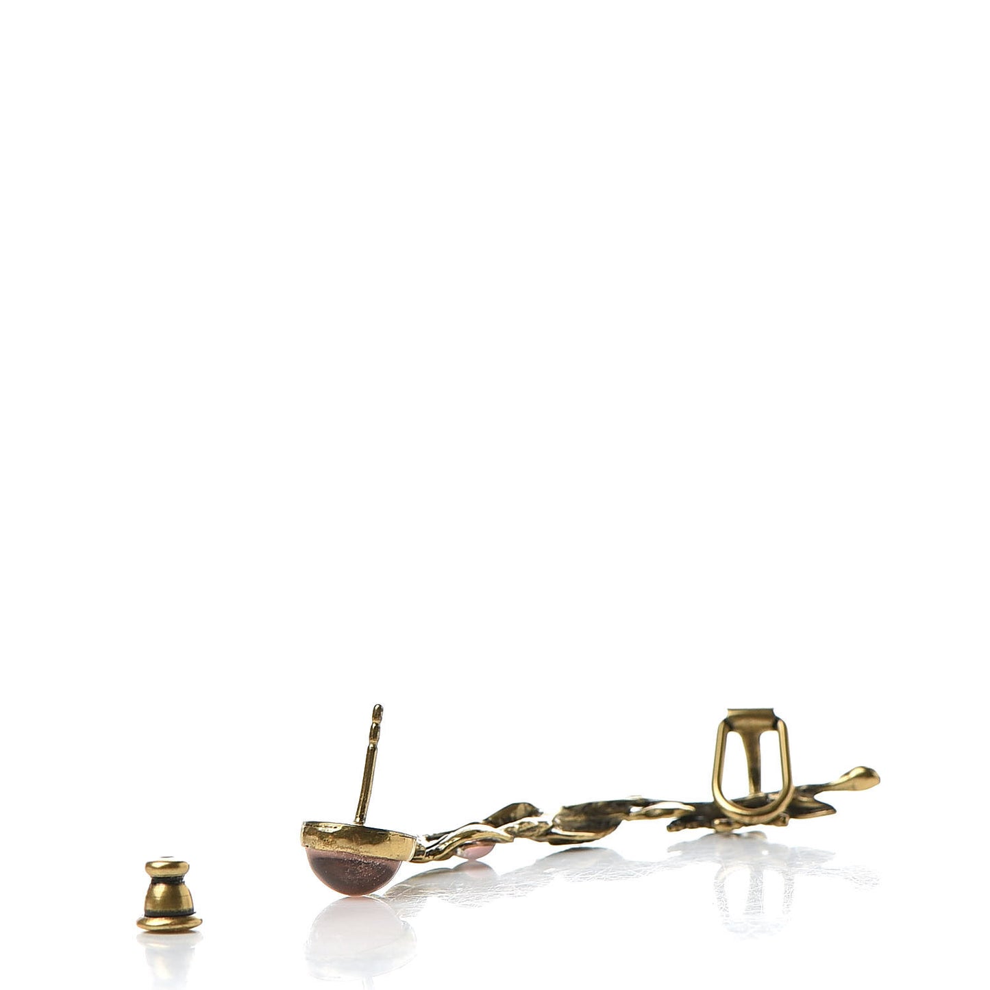 Metal Resin J'Adior Climber Earring Aged Gold