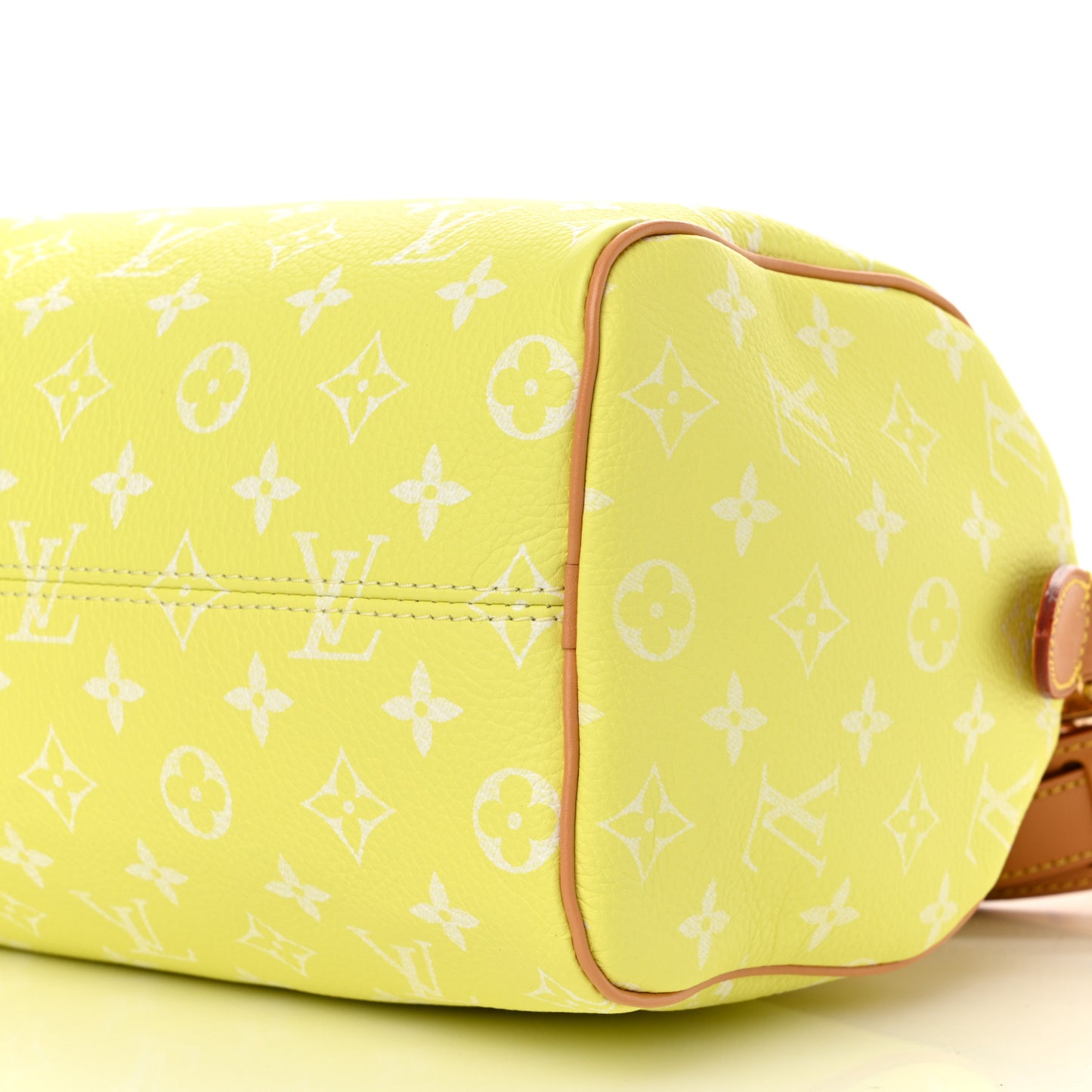 Calfskin Monogram Speedy P9 Bandouliere 25 Lemonade Yellow